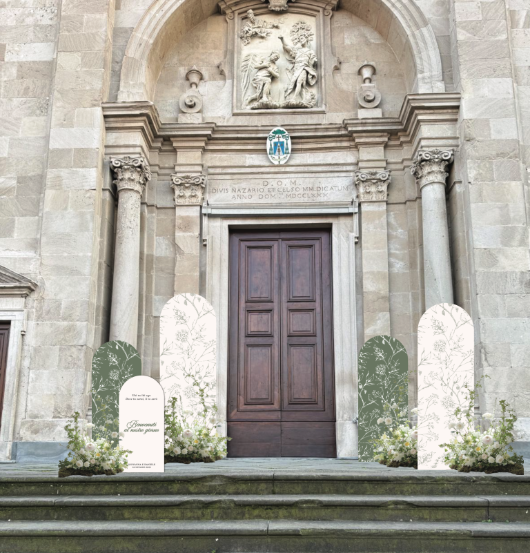 Render ingresso chiesa cerimonia matrimonio