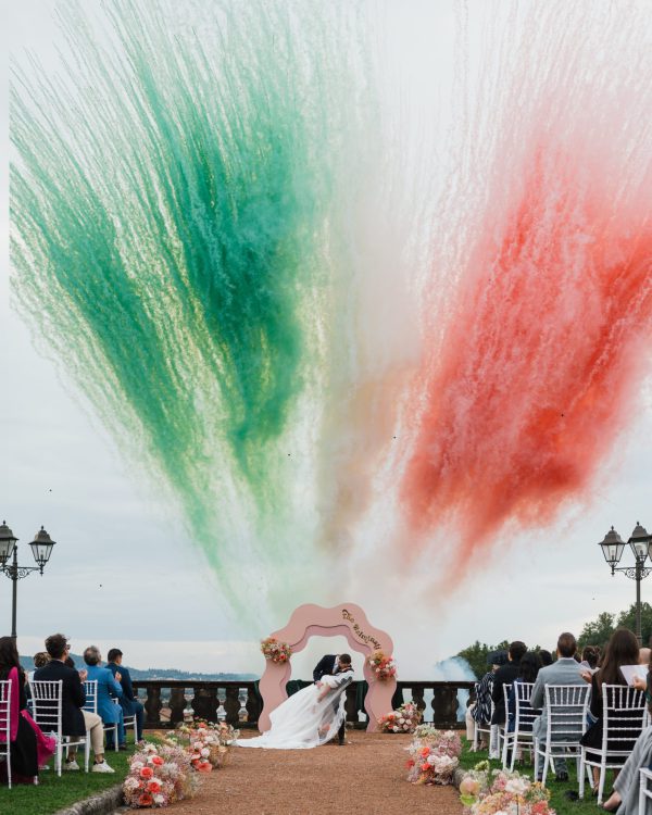 smoke bomb cerimonia matrimonio
